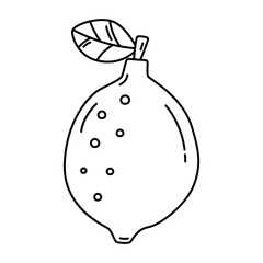 Lemon line icon