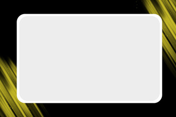 White surface on black background with glitter, to write