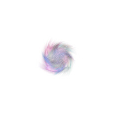 Isolated  transparent abstract swirl shape element.