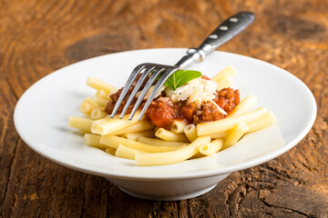 maccheroni with bolognaise