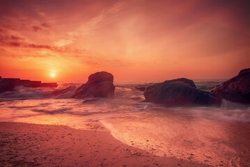 Obraz premium Sunrise at the sea