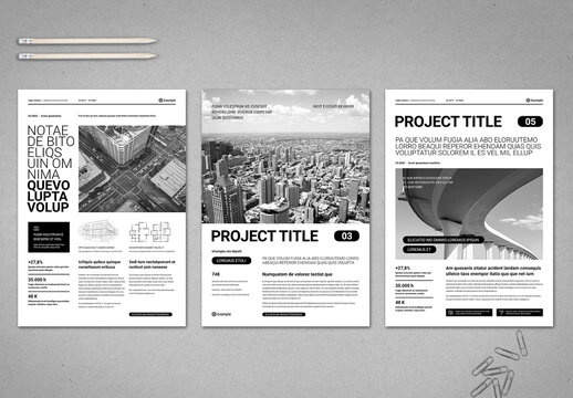 Architecture Agency Photography Flyer in Black and White