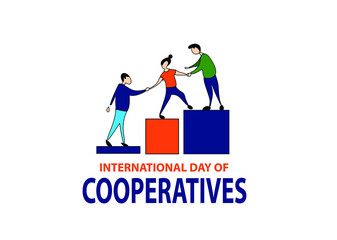 International day of cooperatives poster vector 