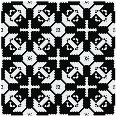 Design seamless monochrome geometric pattern. Abstract background. Vector art.Perfect for site backdrop, wrapping paper, wallpaper, textile and surface design. 