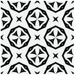 Design seamless monochrome geometric pattern. Abstract background. Vector art.Perfect for site backdrop, wrapping paper, wallpaper, textile and surface design. 