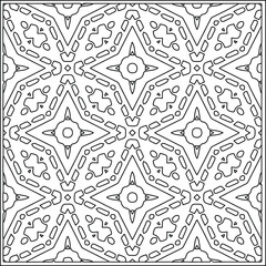 Vector pattern with symmetrical elements . Repeating geometric tiles from striped elements.Monochrome texture.Black and 
white pattern for wallpapers and backgrounds.line art.