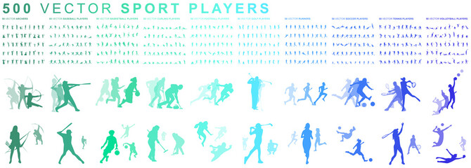 500 Sport players - Vector © Seiji 345