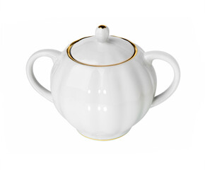 Sugar bowl on white