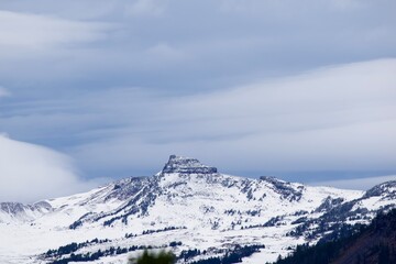 Three Sisters in the Cascade Mountain Range, Oregon