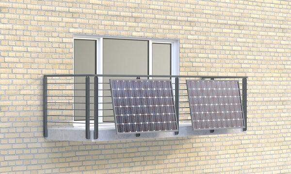 Balcony power plant - small home solar system
