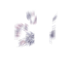 Isolated transparent abstract glitch art shape element.