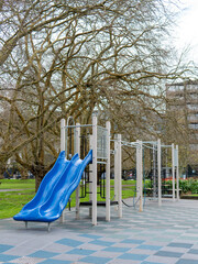 Playground in the park in Auckland, New Zealand.