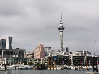 Auckland Center in the morning, New Zealand.