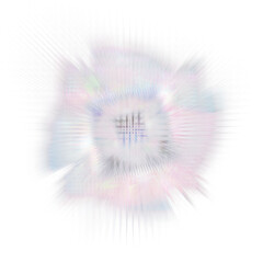 Obraz premium Isolated transparent abstract glitch art shape element.