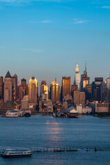 New York City skyline view from New Jersey