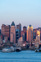 Fototapeta na wymiar New York City skyline view from New Jersey
