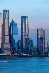 Fototapeta na wymiar New York City skyline view from New Jersey