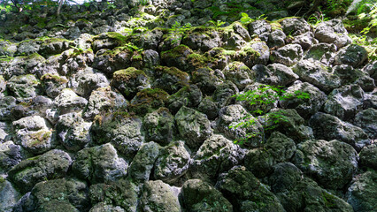 石垣のテクスチャ背景素材