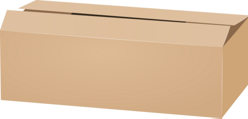 Cardboard box packing isolated icon