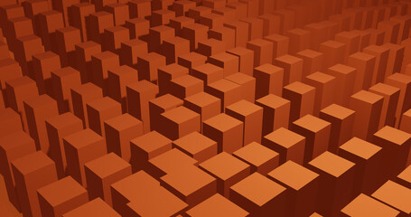 Render with waves from orange rectangles in isometry