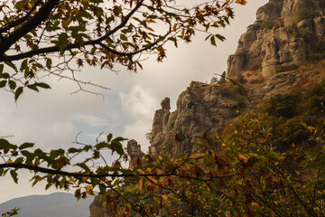 Rocky ledges at the top of the Demerdzhi mountain range
