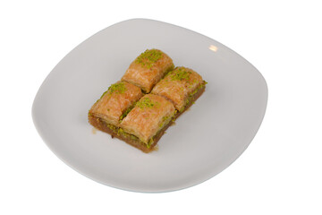 Turkish Dessert Baklava with pistachio