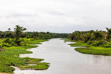 River Aye at Itokin in Epe district in Lagos Nigeria. Also known as river Itaw.