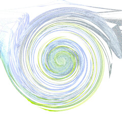 Isolated transparent abstract swirl shape element.