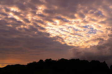 下赤坂の棚田の夕景