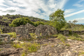 Fototapeta na wymiar ruins of the city of Igatu, Chapada Diamantina, State of Bahia, Brazil