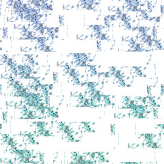 Isolated transparent abstract glitch art texture element.