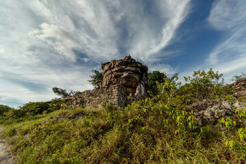 natural landscape of the city of Igatu, Chapada Diamantina, State of Bahia, Brazil