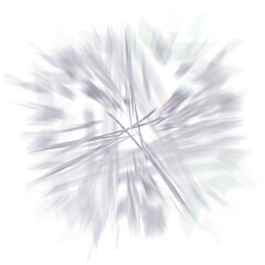 Isolated transparent abstract burst blur element.