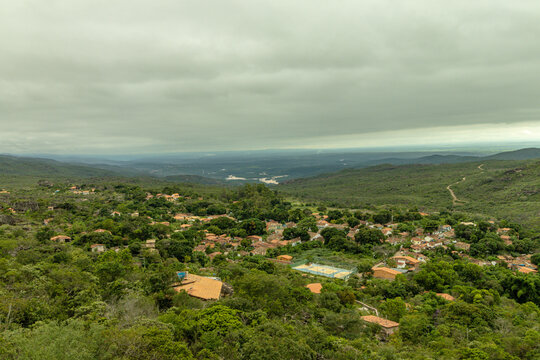 natural landscape of the city of Igatu, Chapada Diamantina, State of Bahia, Brazil