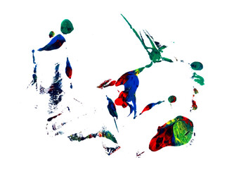 Vibrant and fluid ink shapes