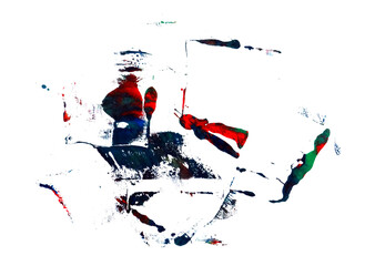 Grunge texture of blurred paint in cool tones 