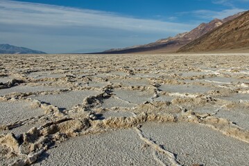 Salt flats at Badwater Basin in Death Valley National Park