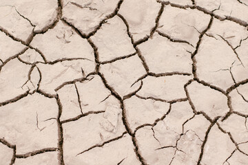 dry cracked soil