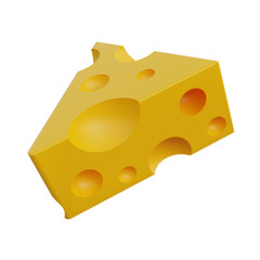 3d icon cheese
