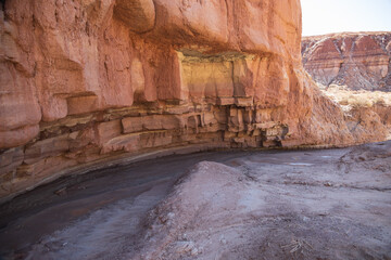 Canyon wash in Arizona on a sunny day

