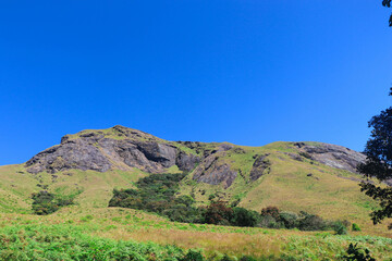 Mountain Peak from Eravikulam National Park, Munnar, Kerala, India