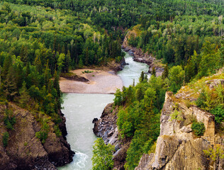 Rapids at Skeena River Gorge, Northern BC.