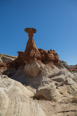 Toadstool rock formations in Arizona
