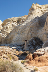 Toadstool rock formations in Arizona
