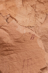 Pictographs at Catstair Canyon, Arizona, USA