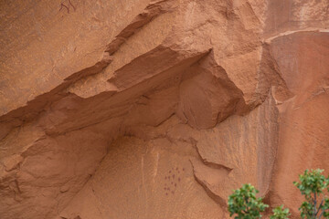 Pictographs at Catstair Canyon, Arizona, USA