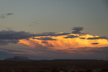Dramatic sunset cloudscape