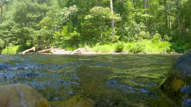If your looking for a clip that reminds you of summer ... well here is it! A clip just above the water line where you can see the ripples of a calming river.