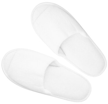 Top view white slipper