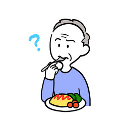 味がわからなくなってしまった高齢男性